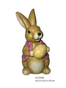 庭の装飾のためのMGO動物の形の植木鉢マグネシアウサギフラワープランターガーデンプランター - Product Image 3