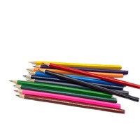 Ensemble de crayons à dessin en bois avec logo personnalisé, lot de 12 crayons hexagonaux de couleur pour étudiants