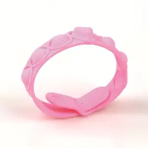 Bracelet en Silicone avec impression, prix d'usine, vente en gros