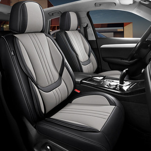 Funda y Cojín Universal para Asiento de Coche Cuatro Estaciones, Superventas, Cobertura Total, Transpirable, PU/Algodón, Ajuste Estándar, Estilo Deportivo - Product Image 1