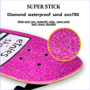 Planche de skateboard professionnelle en bois d'érable canadien, type cruiser fish, avec graphismes de haute qualité, planches pro complètes. - Product Image 5