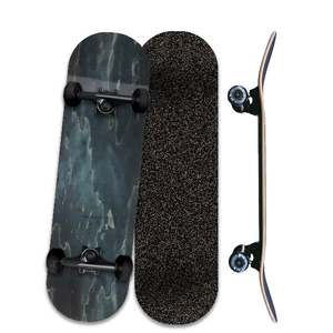 Vendita calda di colore nero macchia di <span class=keywords><strong>Skateboard</strong></span> completo di <span class=keywords><strong>Skateboard</strong></span> di stampa di Design personalizzato completo di camion e ruote - Product Image 1