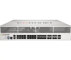 FortiGate-1100E 2 * 40GE QSFP + Slot 18x GE RJ45 port keamanan jaringan peringkat atas Firewall jaringan