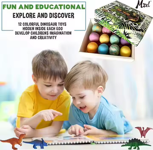 Bomba de baño de etiqueta privada OEM 12 pcs/set con el juguete del dinosaurio dentro - Product Image 4