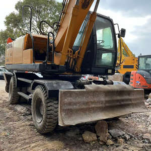 Excavadora de ruedas Hyundai 210w-7 original con hoja Excavadora Hyundai 210w-5 r210w usada - Product Image 5