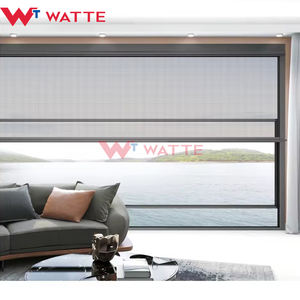 หน้าต่างยกไฟฟ้าดีไซน์ทันสมัยประตูกิโยตินแบบเลื่อนได้แนวตั้งใหม่สำหรับระเบียงบ้านกระจกอลูมิเนียม - Product Image 6