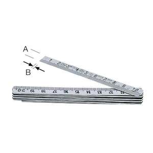 METRICA - 16010 Metros-Acero Inoxidable-EAN 8001066160105 METROS PLEGABLES - Product Image 1