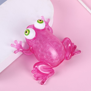 Balle anti-stress TPR 2025, jouets fantaisie, impression de logo, grenouille anti-stress remplie de billes d'eau, jouets écologiques en TPR pour enfants, cadeau - Product Image 4