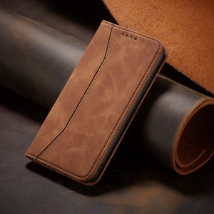 เคสหนัง PU วินเทจแบบมืออาชีพสำหรับ <span class=keywords><strong>iPhone</strong></span> 15 14 13 12 Pro คลาสสิค แบบพับได้ พร้อมขาตั้งแม่เหล็กและช่องใส่บัตร - Product Image 4