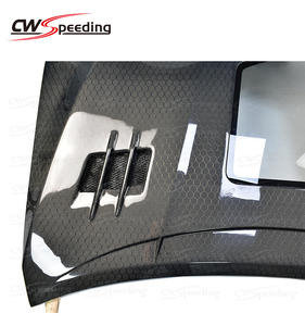CWS-B STYLE HONEYCOMB CARBON FIBER <strong>ENGINE</strong> HOOD BONNET for 2018-2021 TOYOTA CAMRY XSE BODY KIT - Product Image 5
