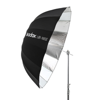 Parapluie Réflecteur Parabolique Noir Godox UB-165S 65 Pouces 165cm pour Studio Photo avec Housse Diffuseur Noir Argenté