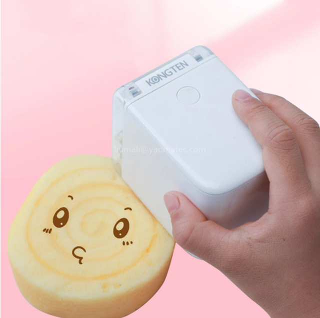 Yaomatec Coffee Edible Ink Printer Portable Inkjet Handheld Edible Food Bread Cake Coffee Mold Latte Baking Printer