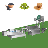 Ligne de traitement des graines de sésame à haute efficacité, 500-3000 kg par heure, avec nettoyage, lavage et séchage