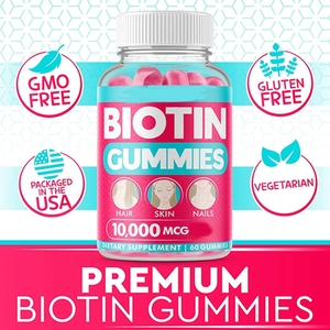 Vitaminas para el Crecimiento del Cabello para Niños 2025, Gomitas de Biotina, Colágeno y Queratina - Product Image 2