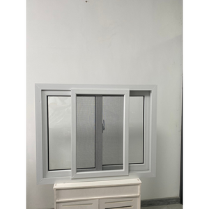<span class=keywords><strong>Fenêtre</strong></span> coulissante en UPVC renforcée en acier galvanisé avec double vitrage pour tours commerciales de grande hauteur, norme CE - Product Image 1