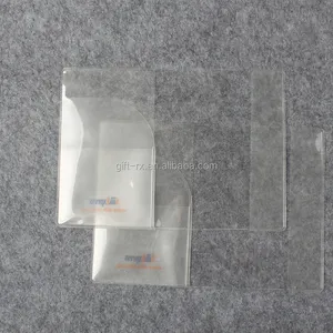 Porte-carte en pvc transparent, logo personnalisé, bon marché, protection de passeport pour voyage en plastique, avec impression