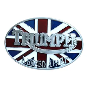 Accessori Business da uomo di vecchia moda grillo fibbia per cintura TRIUMPH bandiera britannica Union Jack Series razza apе fibbie per cinture