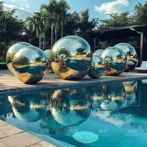 Advertising Inflatable Hanging <b>Mirror</b> <b>Ball</b> Sphere for Decoration Sealed Gold Sliver Customized Advertising Inflatable Hanging In - Product Image 6