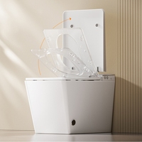 Nouveau style auto-nettoyant salle de bain cuvette de toilette carrée intelligente wc automatique toilette intelligente montée au sol