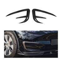 Spoilers de voiture Factory Direct Dry Carbon Fiber Front Fog Lamp Lights Eyebrow Frame Trim pour TESLA Model Y 2021-UP