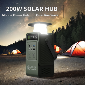 หลอดไฟ LED พลังงานแสงอาทิตย์200W แบบพกพาที่เก็บพลังงานในบ้าน192Wh MPPT สำหรับตั้งแคมป์ปลั๊ก UK AU - Product Image 2