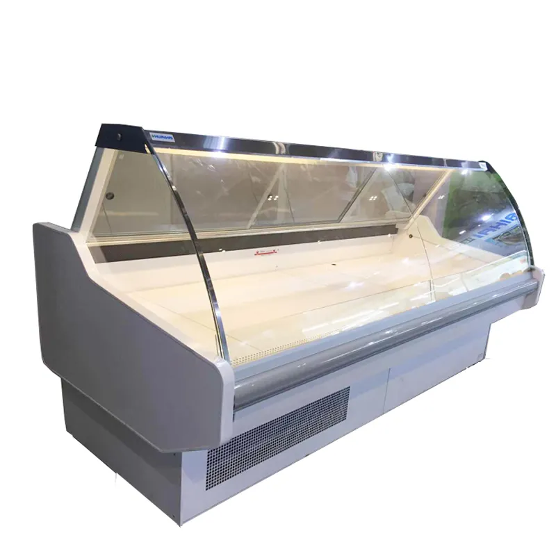 Butchery refrigerator service counter display for fresh meat/fish/cheese butcher meat shop equipment