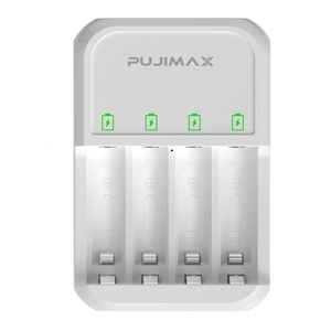 PUJIMAX Universal tipo C entrada cargador de batería inteligente 1,2 V AA <span class=keywords><strong>AAA</strong></span> cargadores de batería recargables para 1,2 V Ni-MH Ni-Cd baterías - Product Image 2