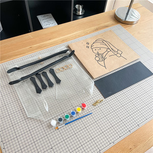 Làm bằng tay hoạt động Chất liệu túi để làm graffiti xách tay tote handmade DIY PVC túi Kit - Product Image 4