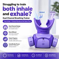 Appareil d'entraînement respiratoire à double canal, résistance à l'inhalation et à l'expiration simultanées, renforceur des muscles respiratoires pour athlètes, OEM
