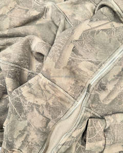 Sudadera con capucha de algodón 100% de 420GSM con cremallera, estampado digital vintage, lavado vintage, estilo oversize, camuflaje de árboles, para hombre, ¡la más vendida! - Product Image 2