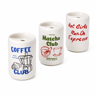 Tasse en céramique grès au design minimaliste avec slogan original, pour café, expresso et matcha, ODM pour la maison, la cuisine et le bureau