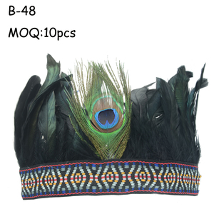 HY Wholesale Prime Hcraft ODM OEM Coiffe de paon pour fête - Product Image 4