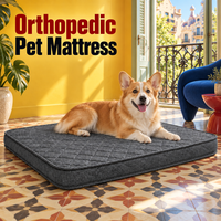 Matelas pour chien et chat Oxford, écologique, imperméable, design moderne, motif uni, toutes saisons, ergonomique