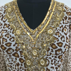 Blusa Casual de Verano para Mujer, Marca Most Wanted 2022, Nueva Moda, Georgette Sólida, Manga Larga, Bordado a Mano - Product Image 3