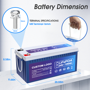 12V 24V 100AH 200AH <span class=keywords><strong>litium</strong></span> pin 24V 100AH 200AH chu kỳ sâu pin năng lượng mặt trời 12V 300ah 460ah - Product Image 3