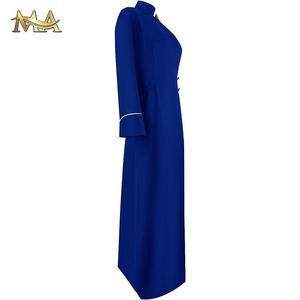 Personalización Royal Blue Church Pulpit Bishop Clergy Coro Batas Vestido de coro Vestido de Iglesia Vestidos de Iglesia Túnica de monje medieval - Product Image 2