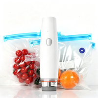 Bomba de Vacío para Alimentos Moderna y Auténtica, Sellador de Vacío Portátil de Plástico para el Hogar, con Tecnología de Inyección, para Uso en Fiestas y Cocina