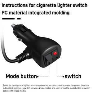 Bandes lumineuses de signalisation d'urgence, clignotants de sécurité, lumières pare-soleil pour pare-brise avant et arrière - Product Image 3