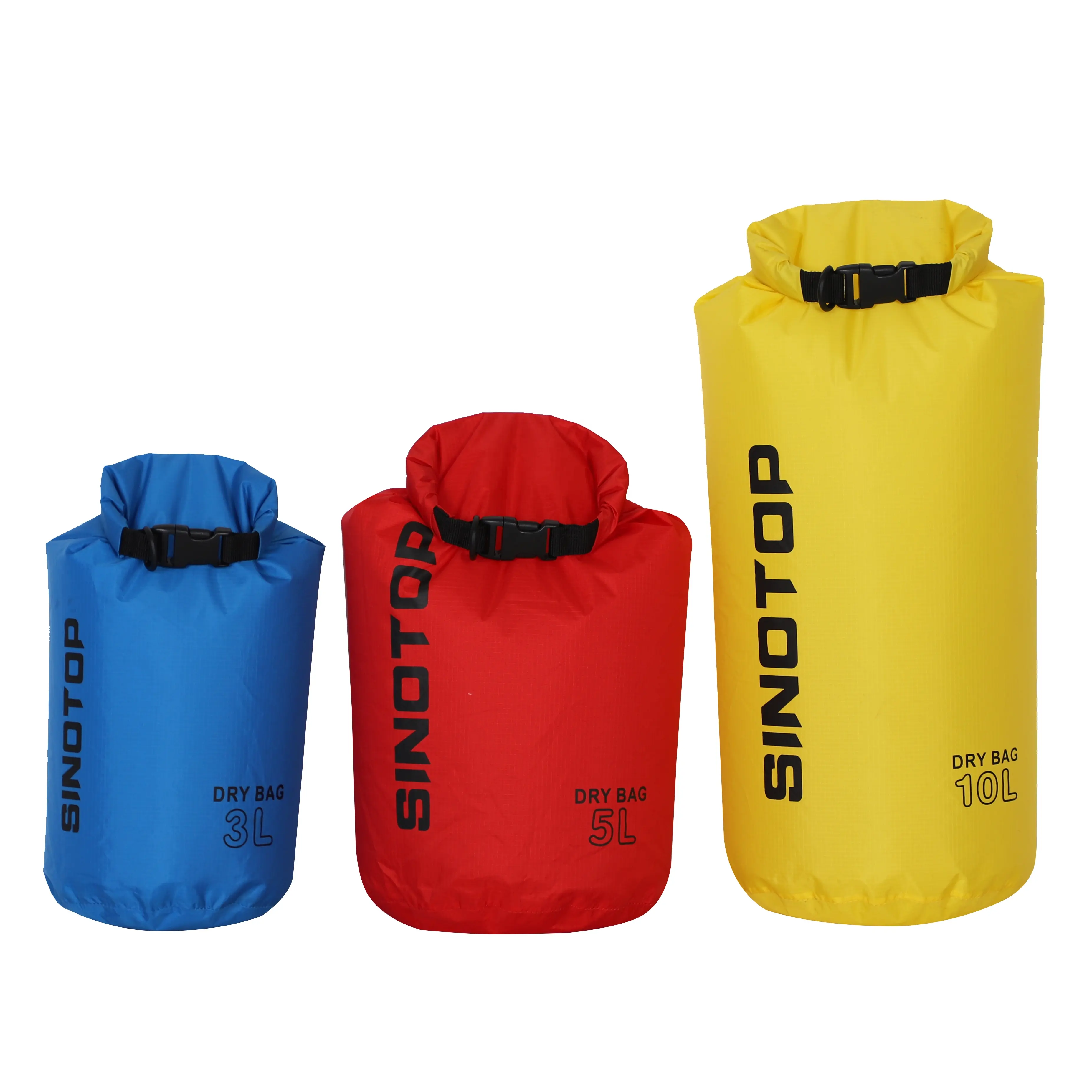 Ücretsiz örnek su geçirmez kuru çanta OEM özel naylon okyanus paketi botla yüzen yürüyüş kayık Ultralight 10L açık su geçirmez çanta