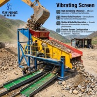 Crible vibrant personnalisable pour l'exploitation minière intensive, adapté au lavage de sable et de minerai d'or à haut débit