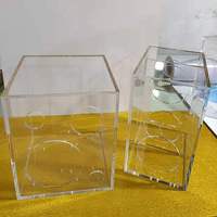 Klarer Acryl-Rechteck-Treiber Versiegeltes Tieftöner gehäuse Acryl box Acryl gehäuse für Lautsprecher