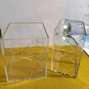 Rõ Ràng <span class=keywords><strong>Acrylic</strong></span> Hình Chữ Nhật Trình Điều Khiển Kín Woofer Bao Vây <span class=keywords><strong>Acrylic</strong></span> Hộp <span class=keywords><strong>Acrylic</strong></span> Tủ Cho Loa - Product Image 2