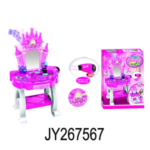 Coiffeuse de princesse électronique pour filles, <span class=keywords><strong>jouet</strong></span> de maquillage avec miroir, sèche-<span class=keywords><strong>cheveux</strong></span> de travail et cosmétique - Product Image 4