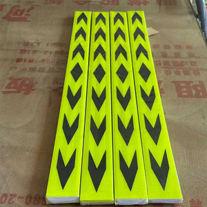 5cm * 90cm fluorescente amarillo negro reflectante flecha pegatina cinta autoadhesiva que brilla en la oscuridad pegatinas reflectantes para camión - Product Image 3