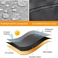 WOQI Housse imperméable coupe-vent pour quad 4 roues, résistante aux UV, adaptée à Kawasaki