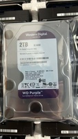WD20PURX-64B5ZY0 Purple 2TB Hard Drive Internal SATA Mekanik dengan Cache 64MB Ukuran 3.5" 5400 RPM untuk Desktop