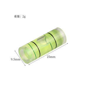 Petite bulle de niveau à bulle verte 9,5x25mm, mini niveau cylindrique haute précision pour outils de bricolage - Product Image 4