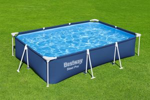 Bestway 56404 3mx2.01mx66cm <strong>Rectangular</strong> Metral <strong>Frame</strong> Swimming <strong>Pool</strong> Outdoor - Product Image 5