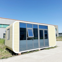Casa Prefabricada Modular Personalizada de Fábrica, Villa, Comedor, Oficina Prefabricada, Casa Prefabricada para Exteriores, Cabaña Impermeable Tipo Apple