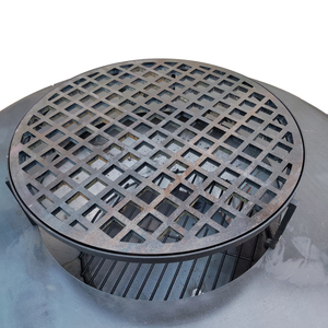 Vườn Nguồn Cung Cấp Hình Dạng Trứng Vườn Vòng Gỗ Đốt Lò Than Thấp Khói Carbon Thép Lửa Pit Với BBQ Nướng - Product Image 4